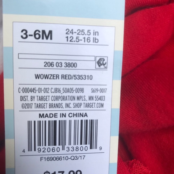 Cat & Jack Christmas One Piece Outfit - Picture 3 of 3